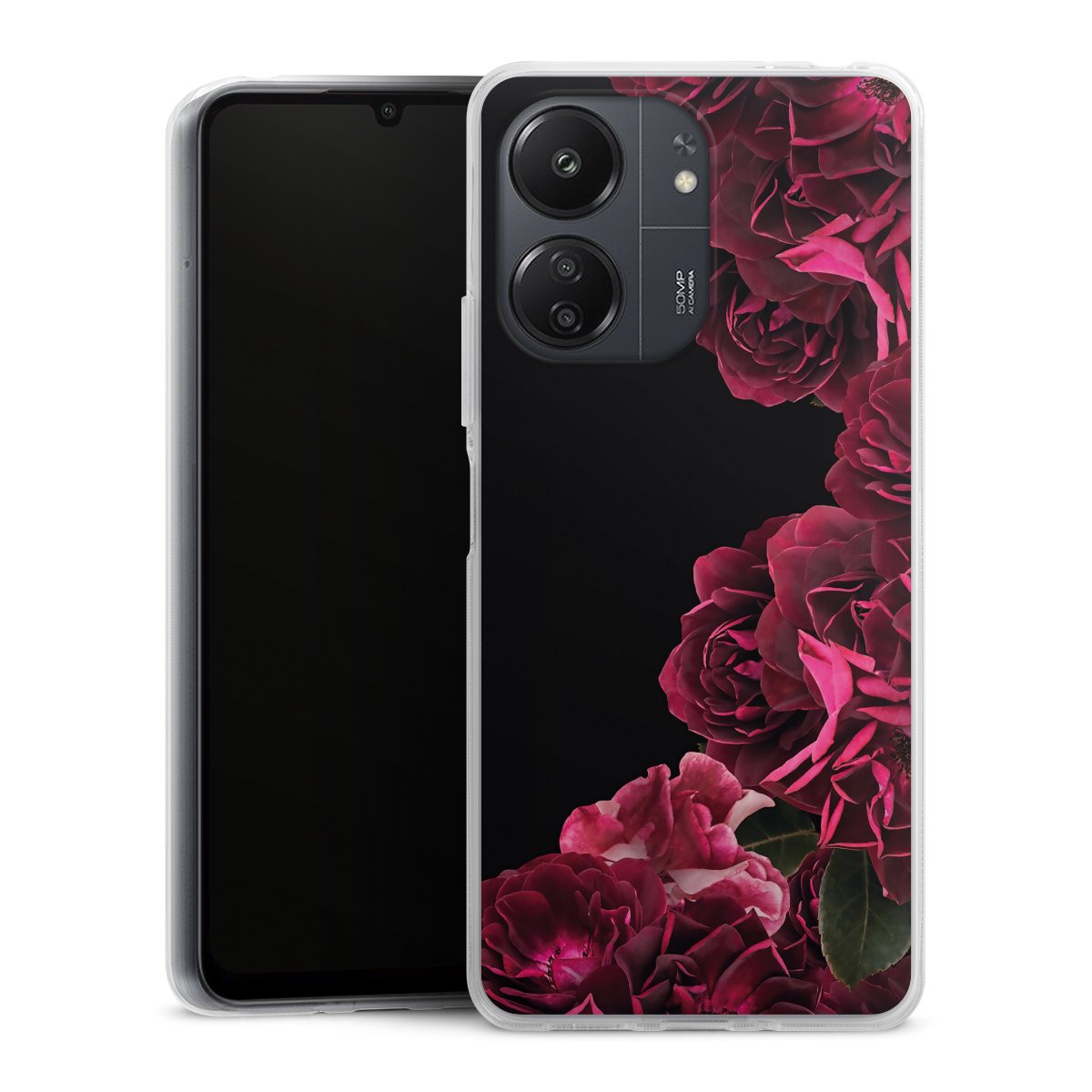 Rose vintage su nero