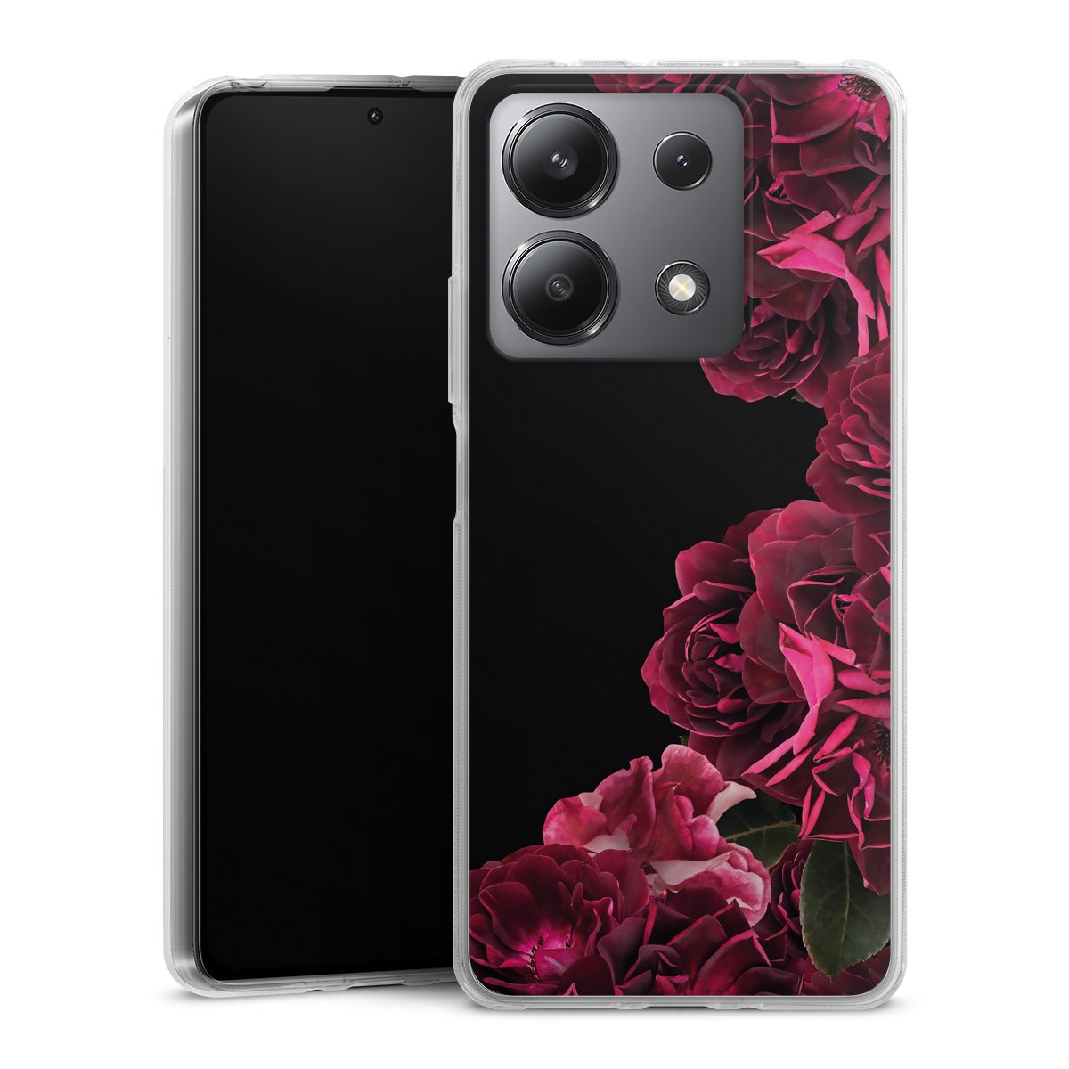 Rose vintage su nero