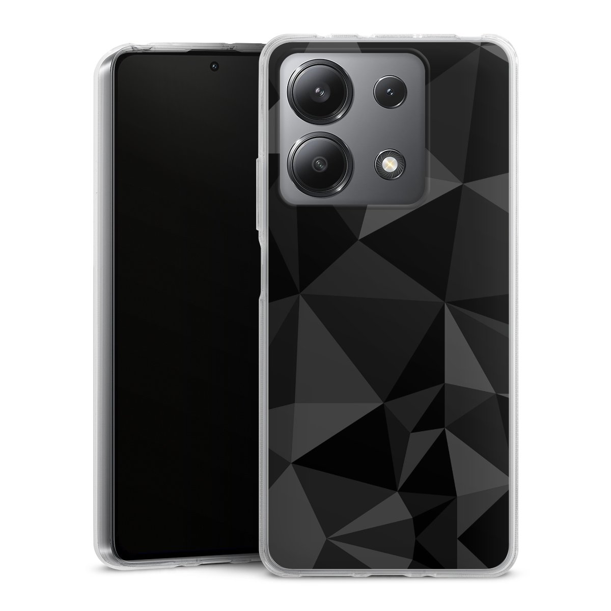 Motif Polygone Noir