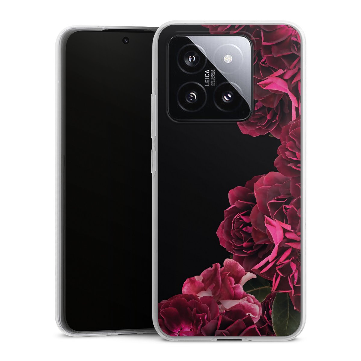 Rose vintage su nero