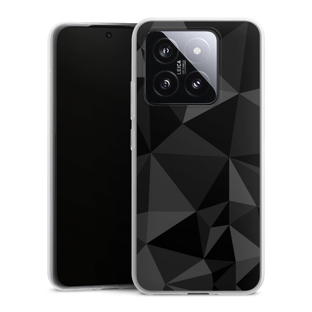 Motif Polygone Noir