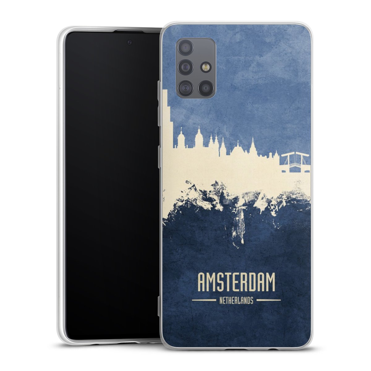 Amsterdam Skyline blauw