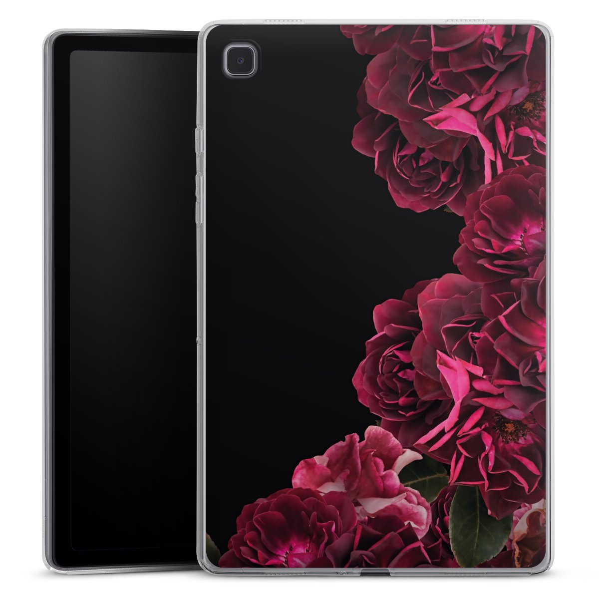 Rose vintage su nero