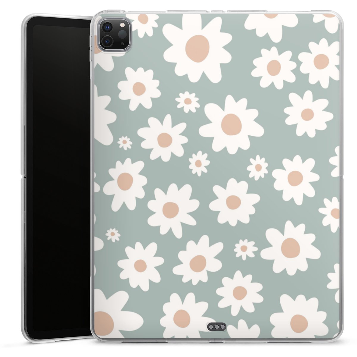 Gänseblümchen Muster grün