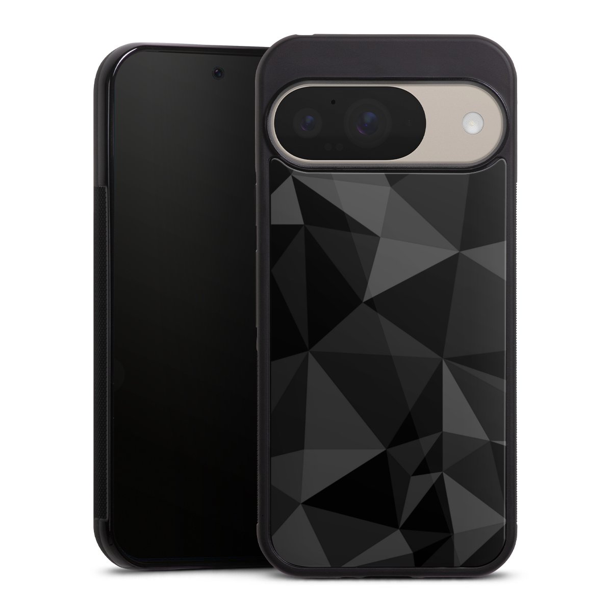 Motif Polygone Noir