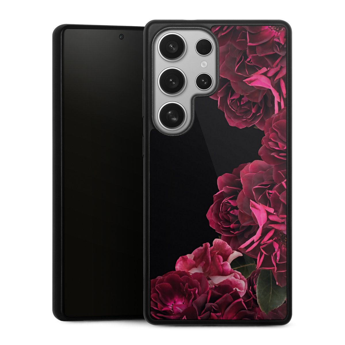Rose vintage su nero