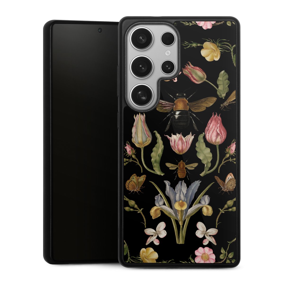 Fiori di campo e api nere