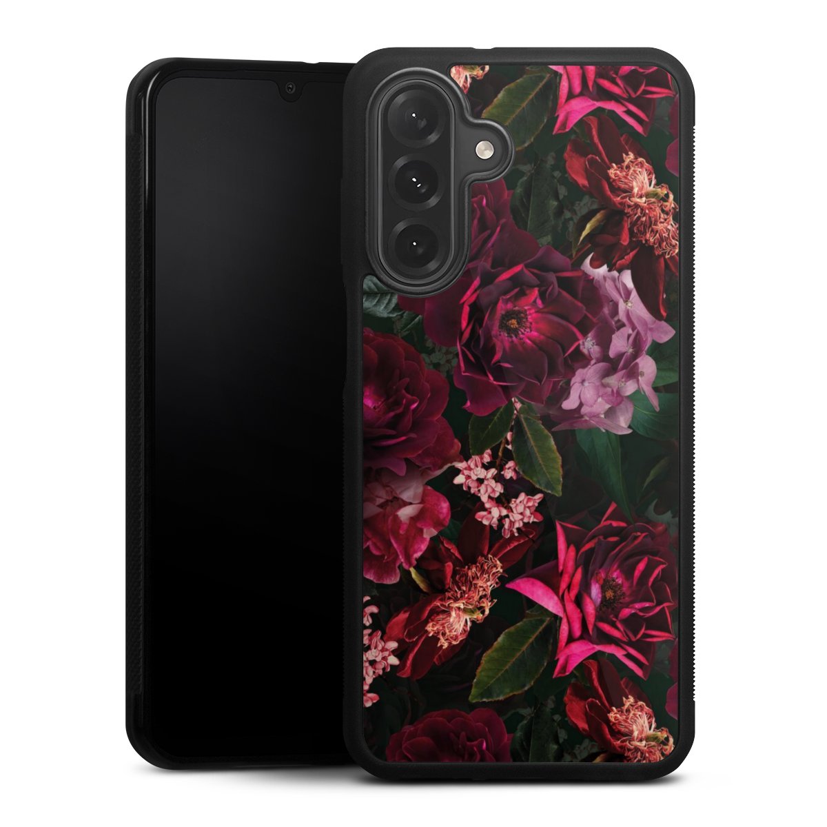 Fiori rosso scuro e rosa