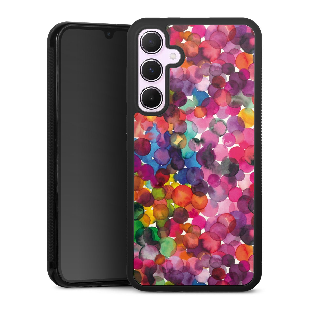 Punti acquerello sovrapposti