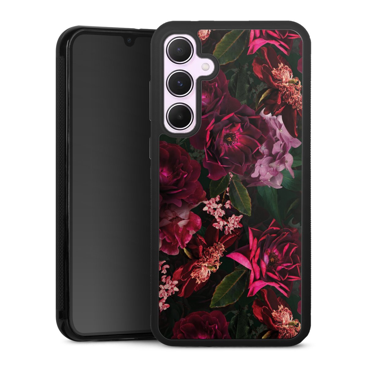 Fiori rosso scuro e rosa