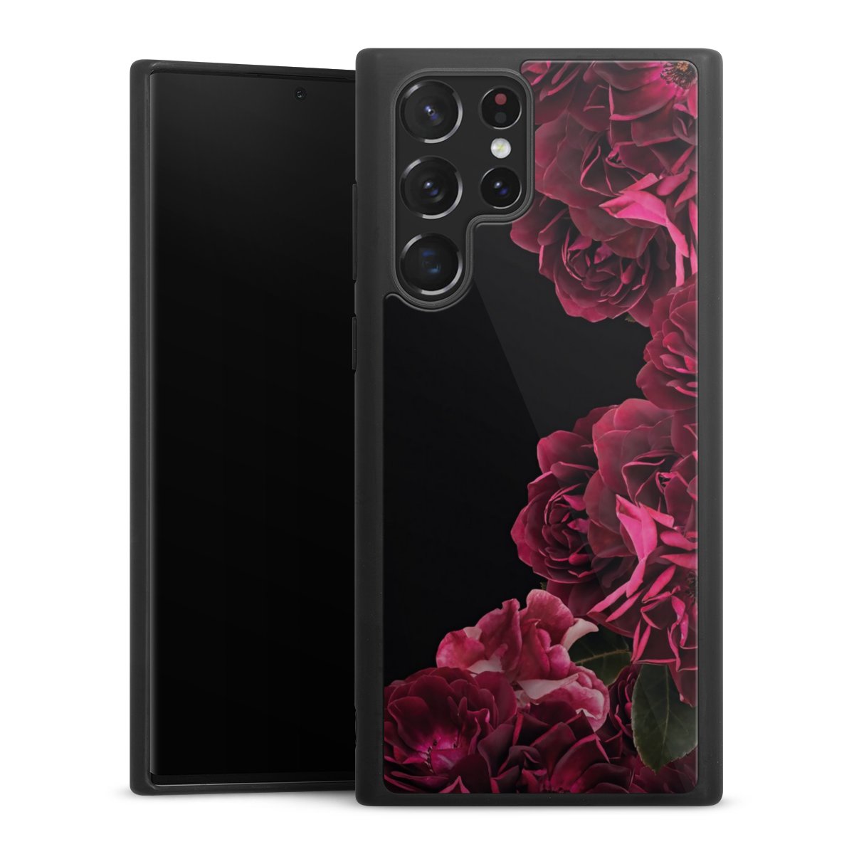 Rose vintage su nero