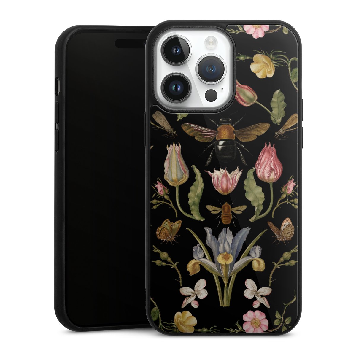 Fiori di campo e api nere