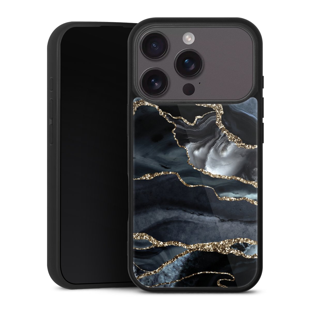 Or marbré foncé Aspect pailleté