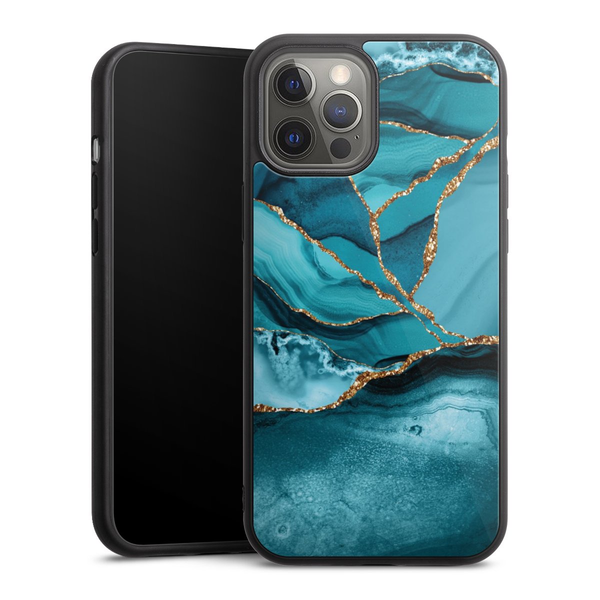 Eisblaue Marmor Landschaft