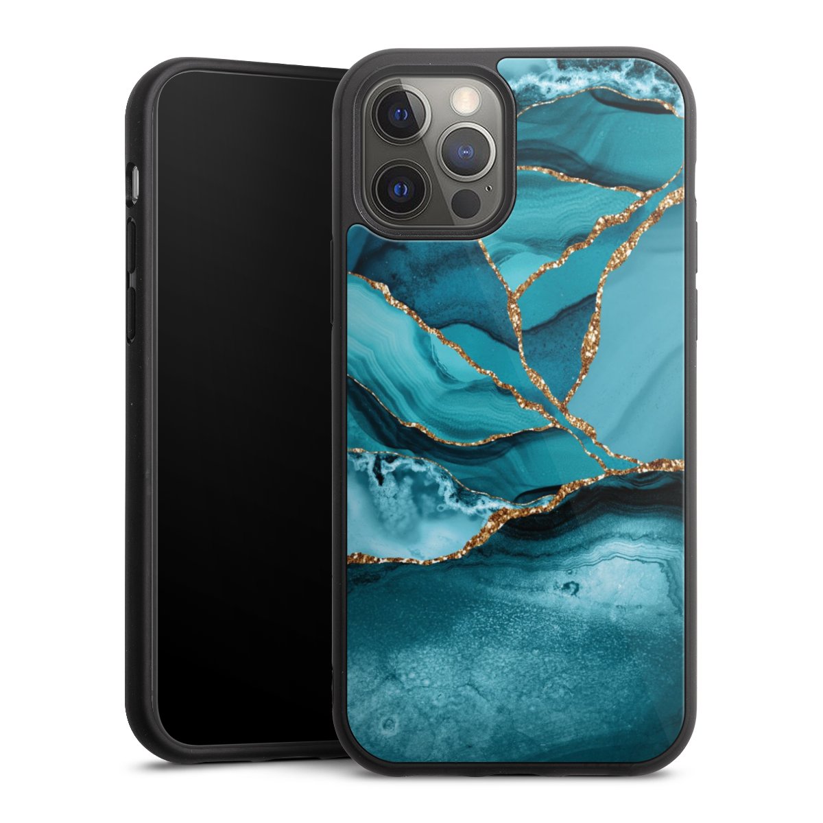 Eisblaue Marmor Landschaft