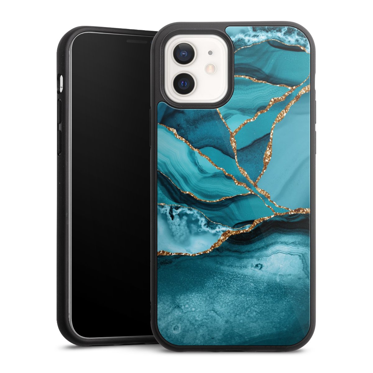 Eisblaue Marmor Landschaft