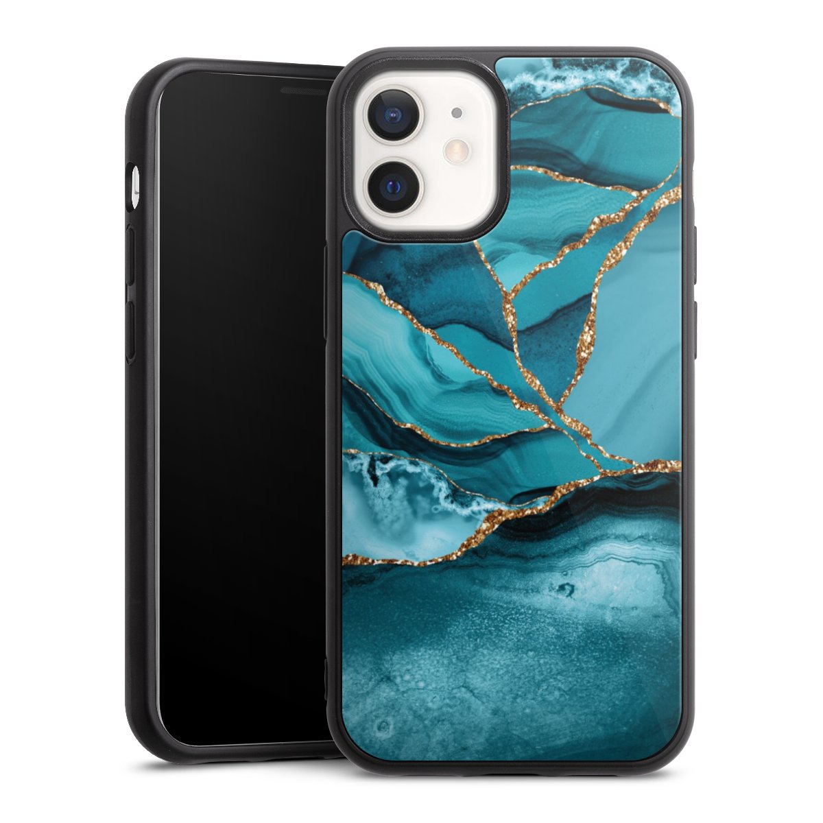 Eisblaue Marmor Landschaft