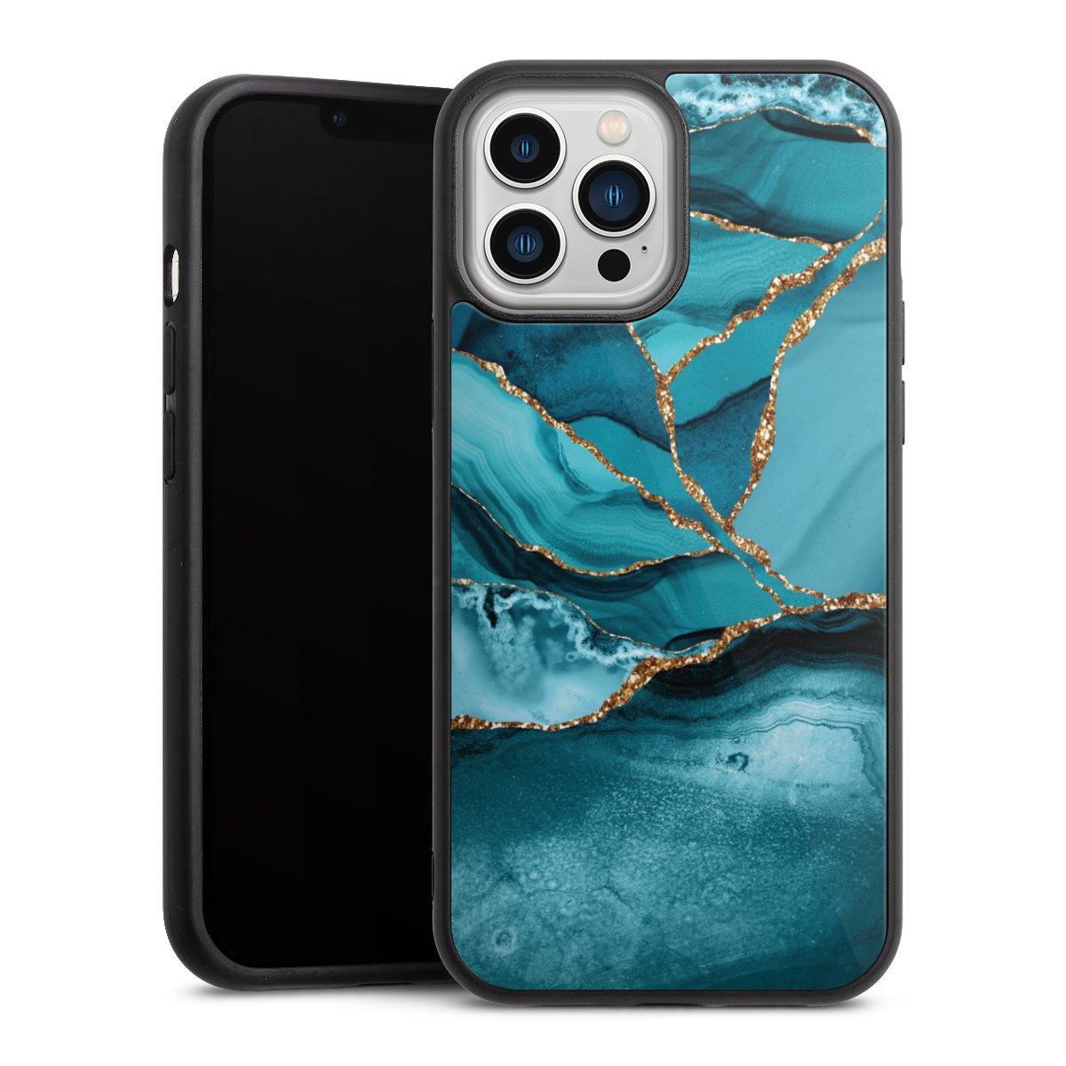 Eisblaue Marmor Landschaft