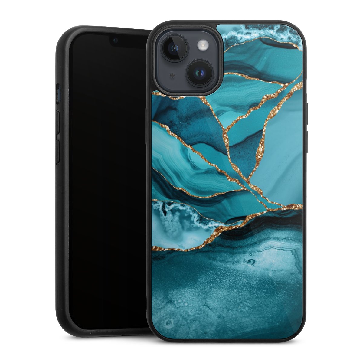 Eisblaue Marmor Landschaft