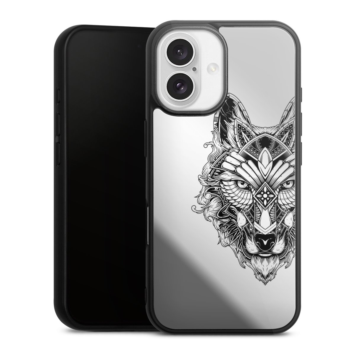 Wolf mandala transparent