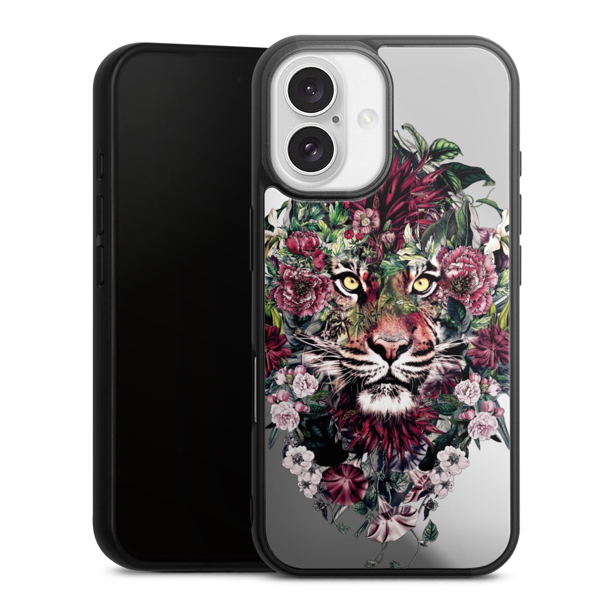 Tigre floral sans fond