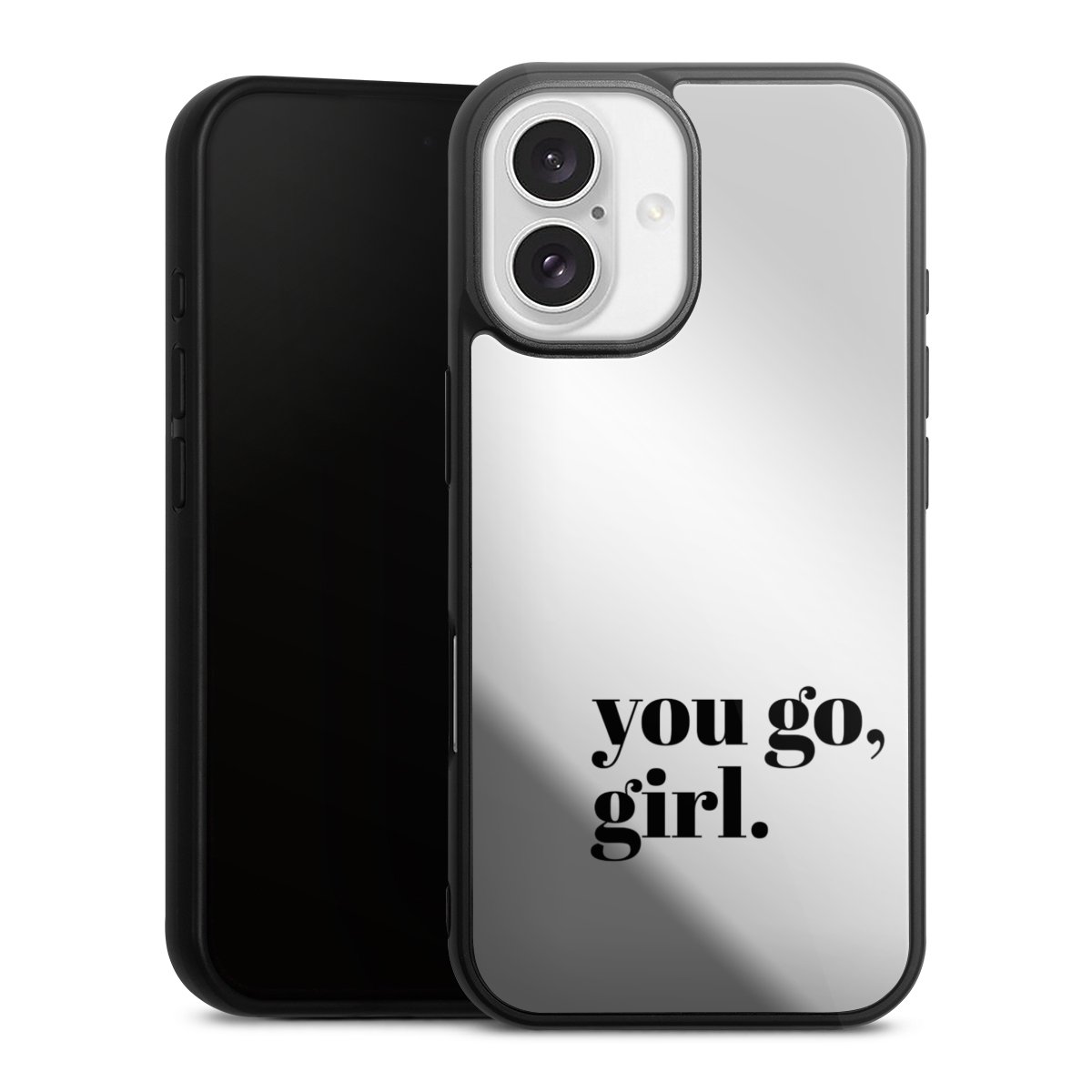 You Go Girl Schwarz Transparent