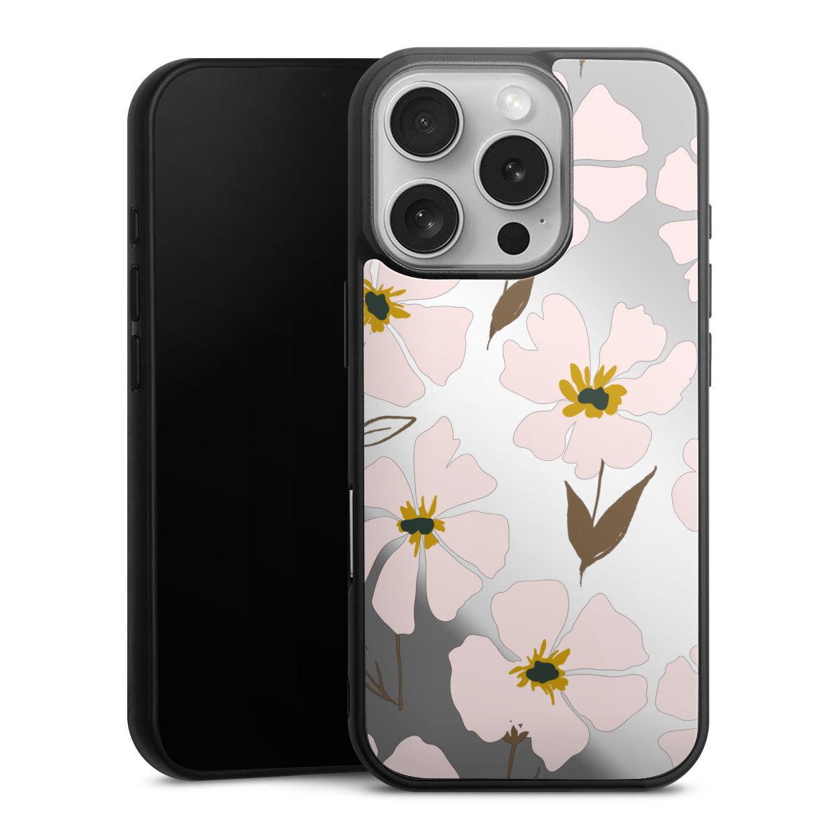 Simple Pastell Flowers Rose Transparent