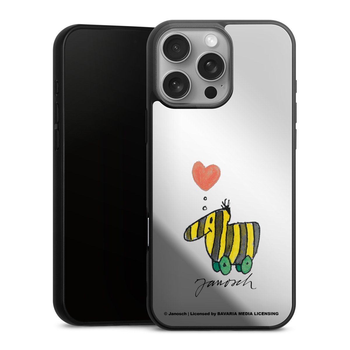 Papera tigrata cuore trasparente