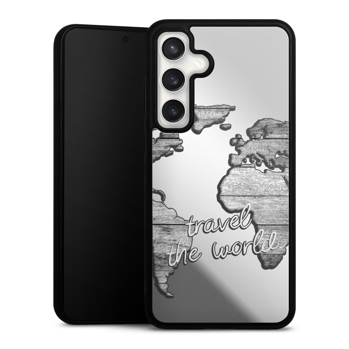 Carte du Monde Bois sans Fond
