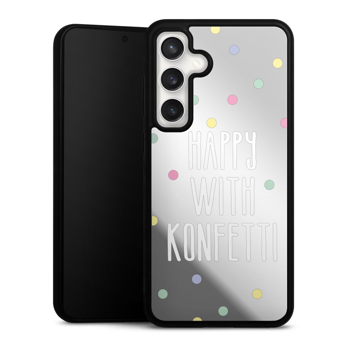 Happy with Konfetti White ohne Hintergrund
