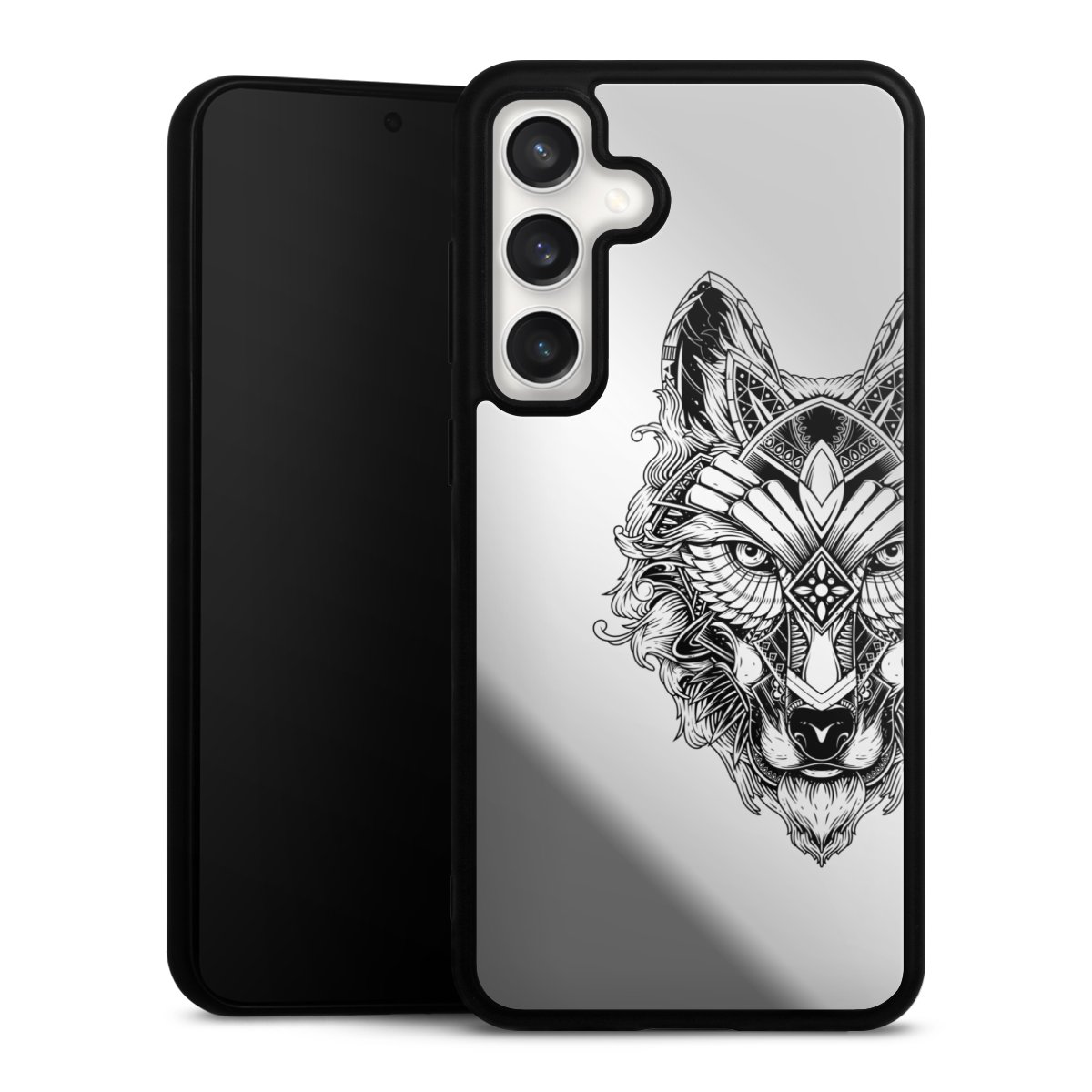 Wolf Mandala ohne Hintergrund