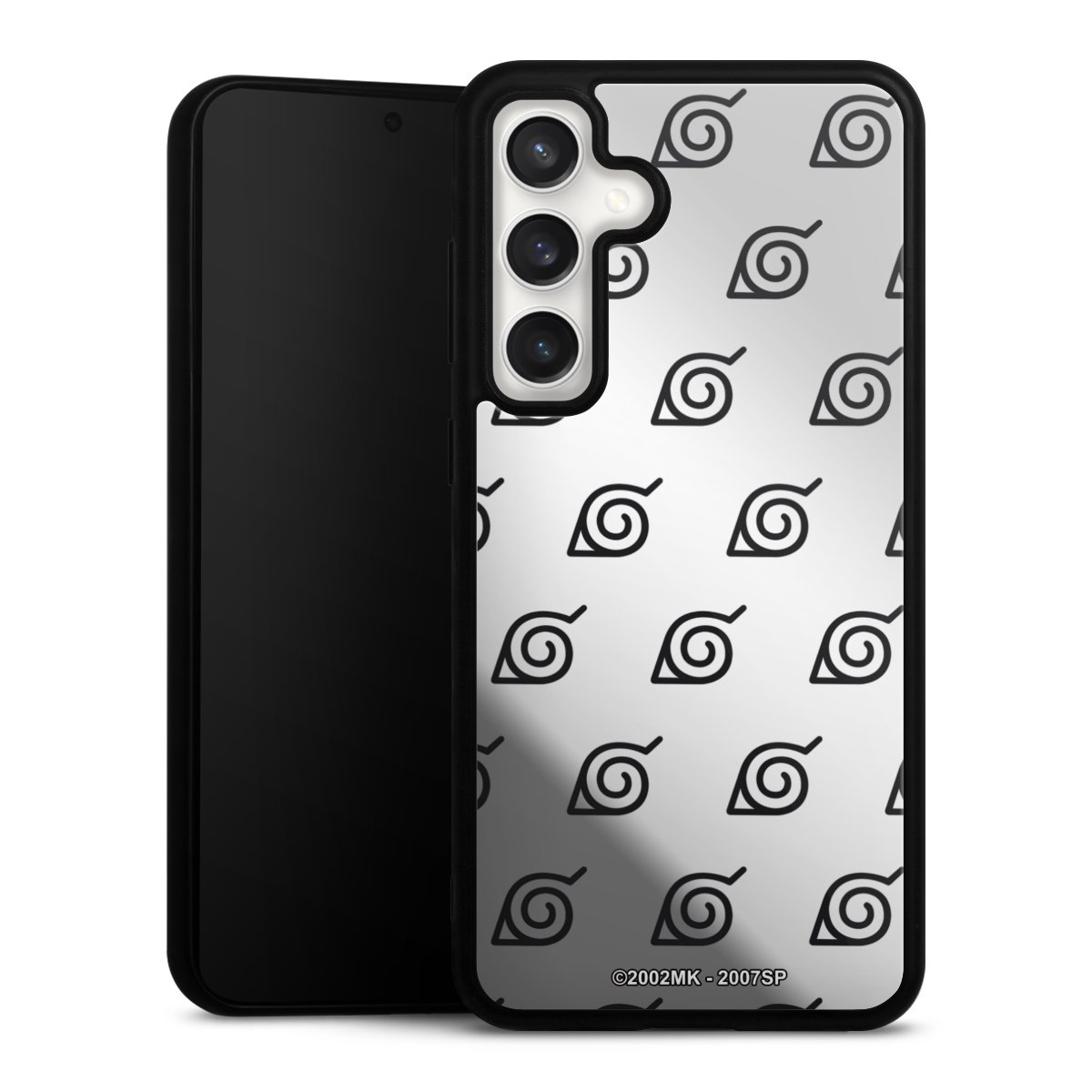 Schwarzes Konoha-Muster Transparent