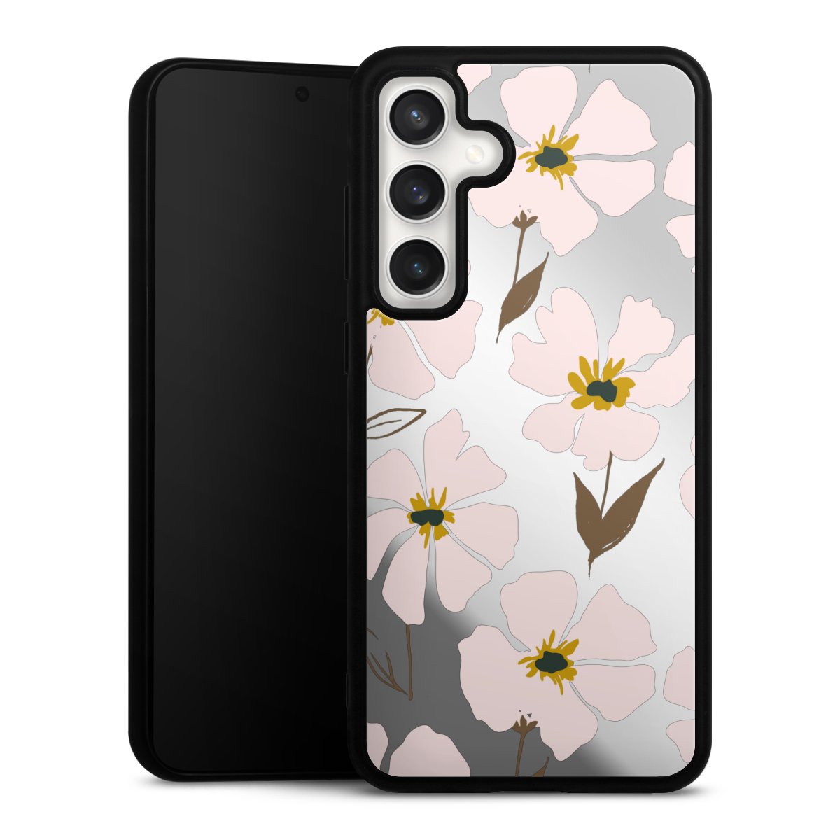 Simple Pastell Flowers Rose Transparent