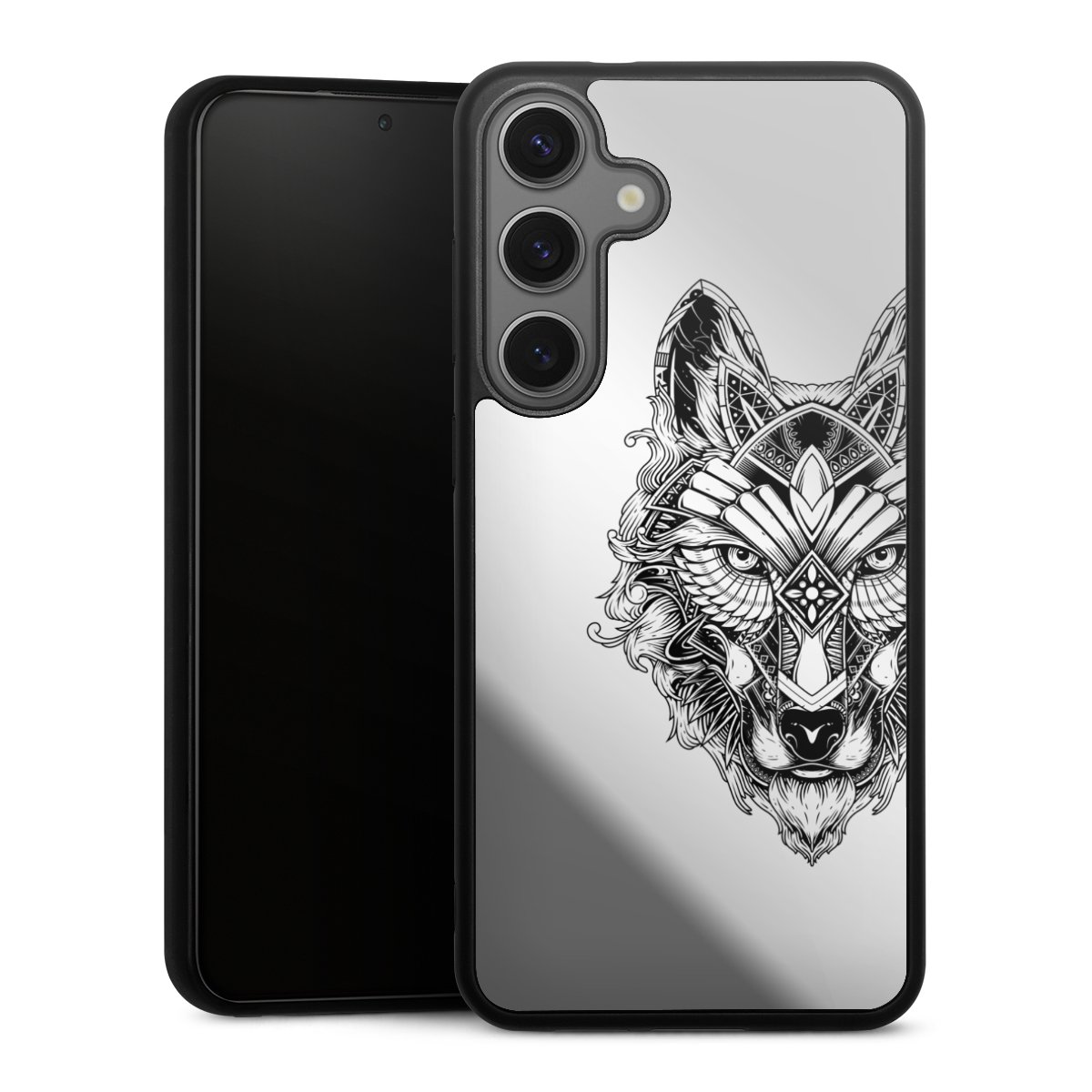 Wolf mandala transparent