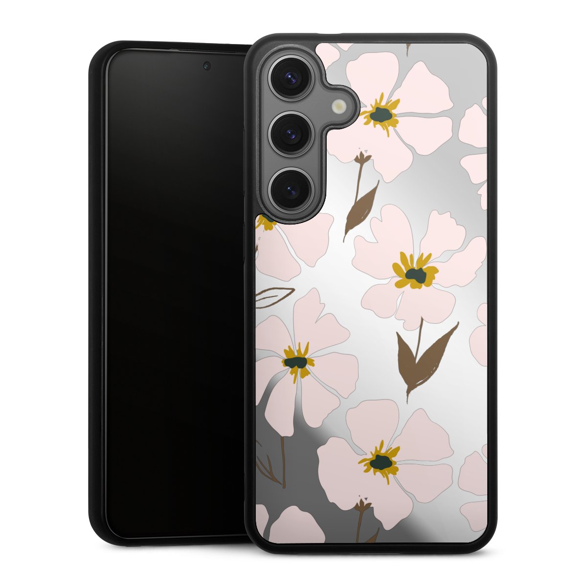 Simple Pastell Flowers Rose Transparent