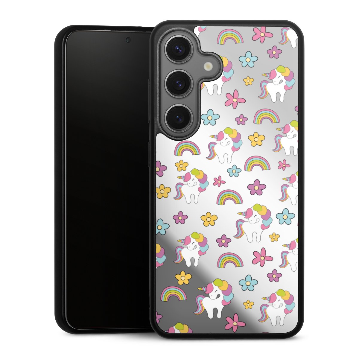 Unicorn Rainbow Pattern ohne Hintergrund