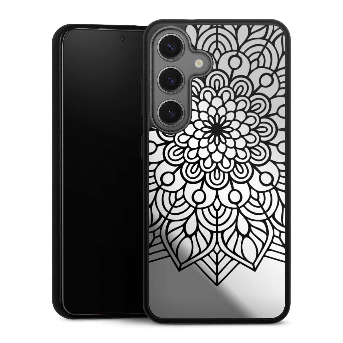 Indian Mandala Schwarz ohne Hintergrund