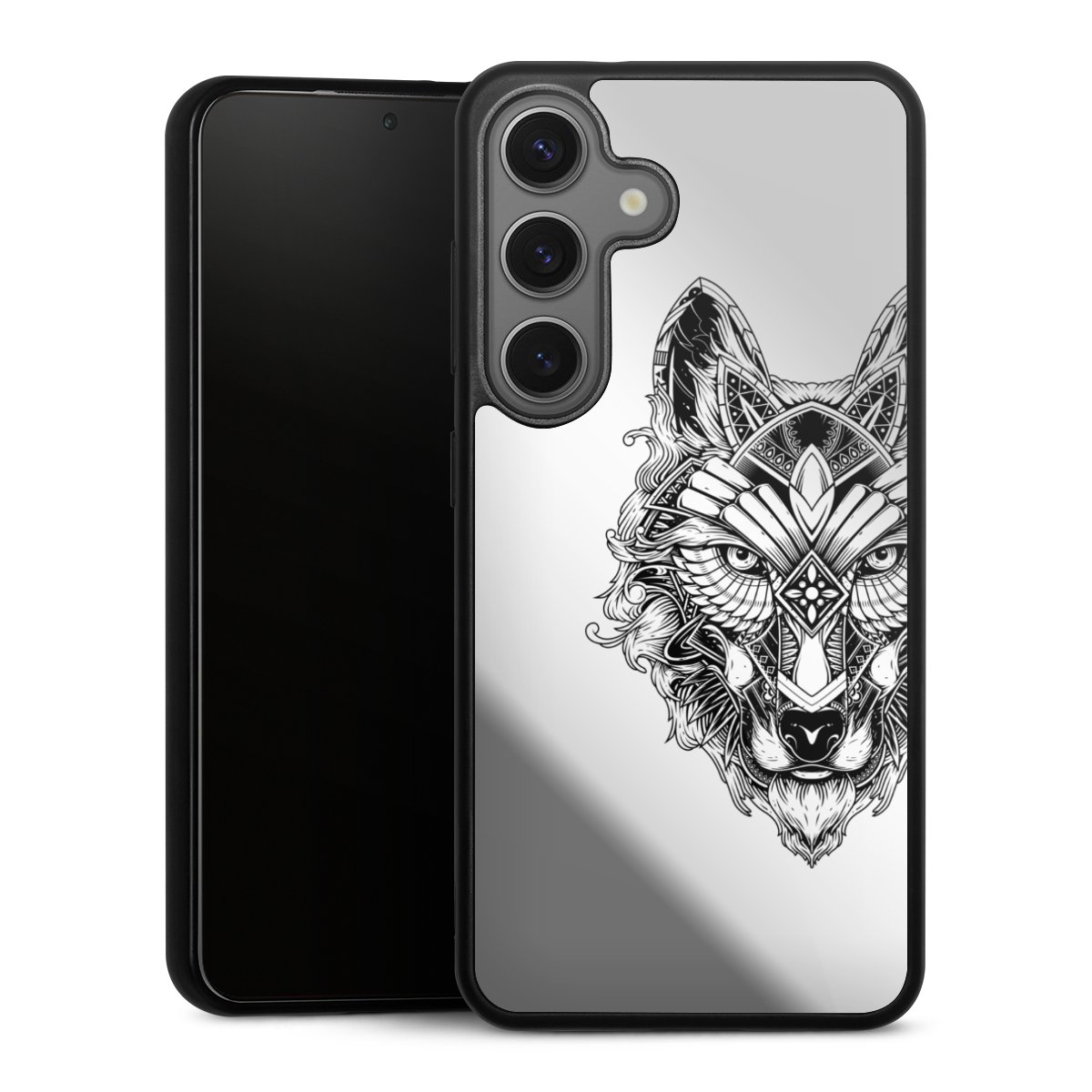 Wolf Mandala ohne Hintergrund