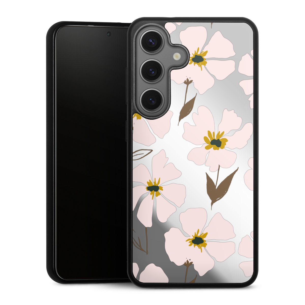 Simple Pastell Flowers Rose Transparent