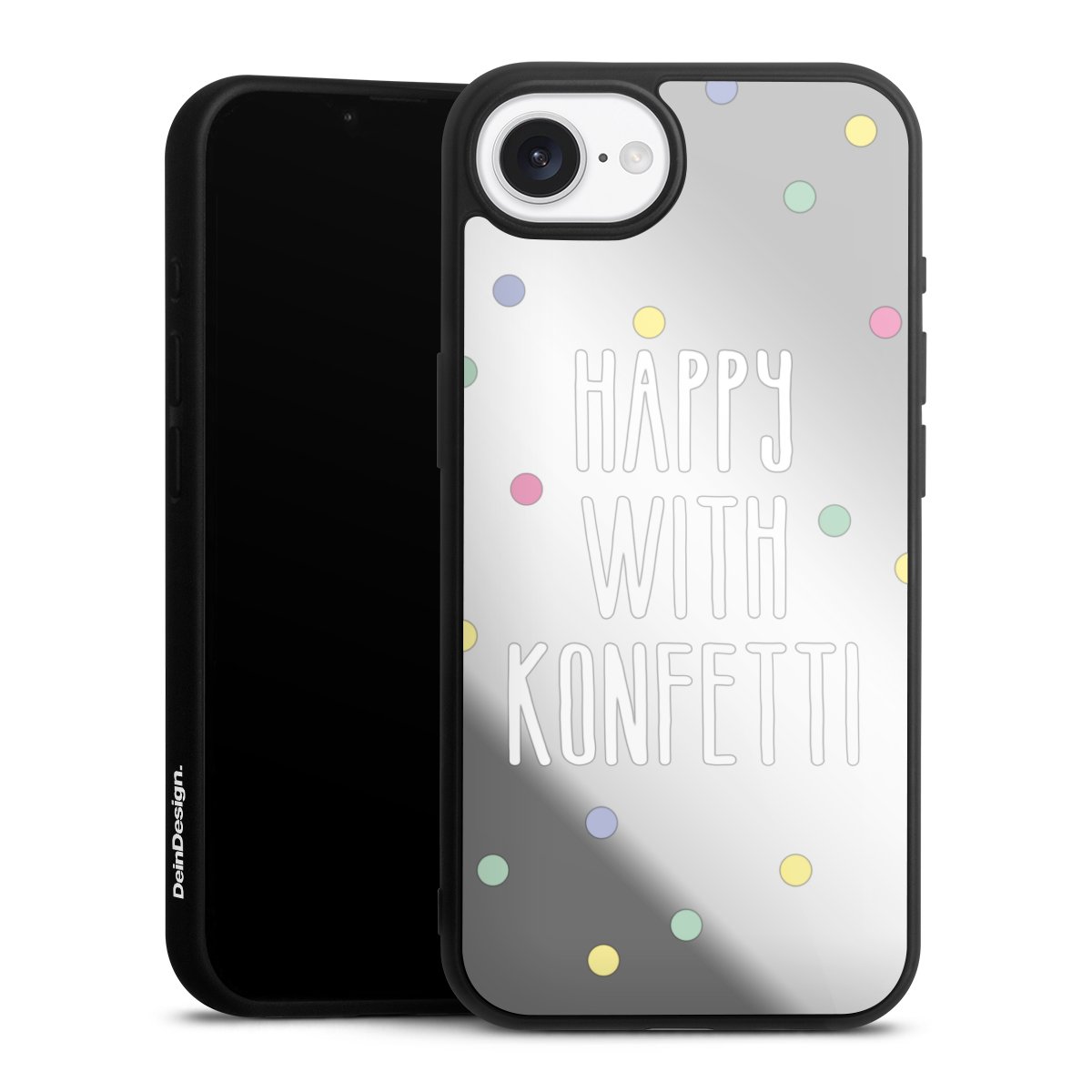 Happy with Konfetti White ohne Hintergrund