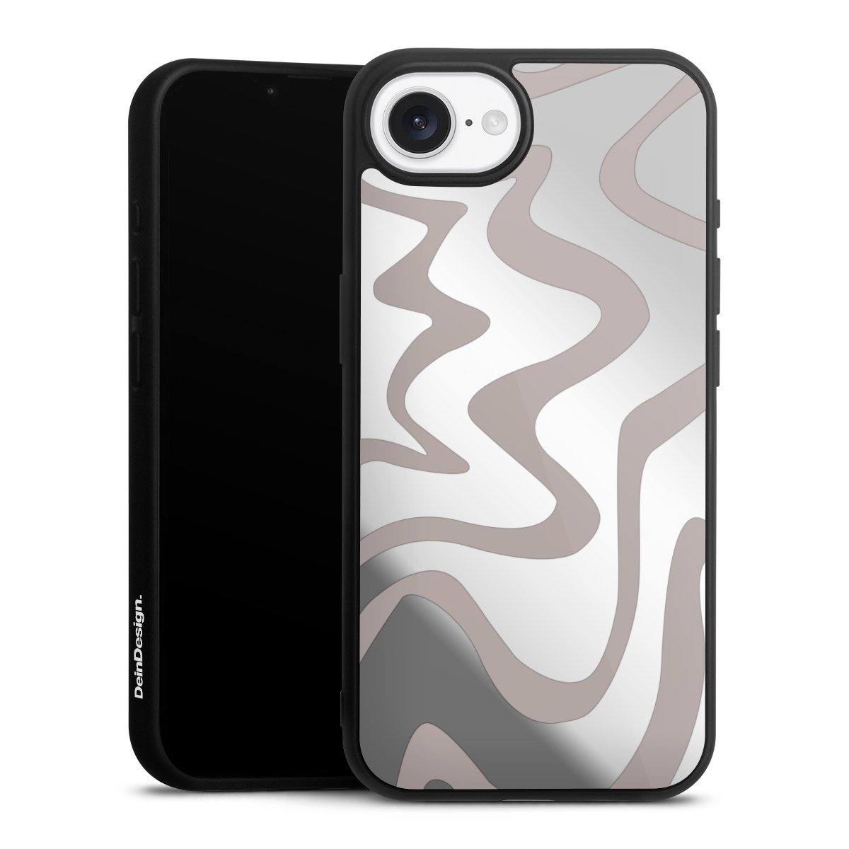 Trendy Lines Brown Transparent