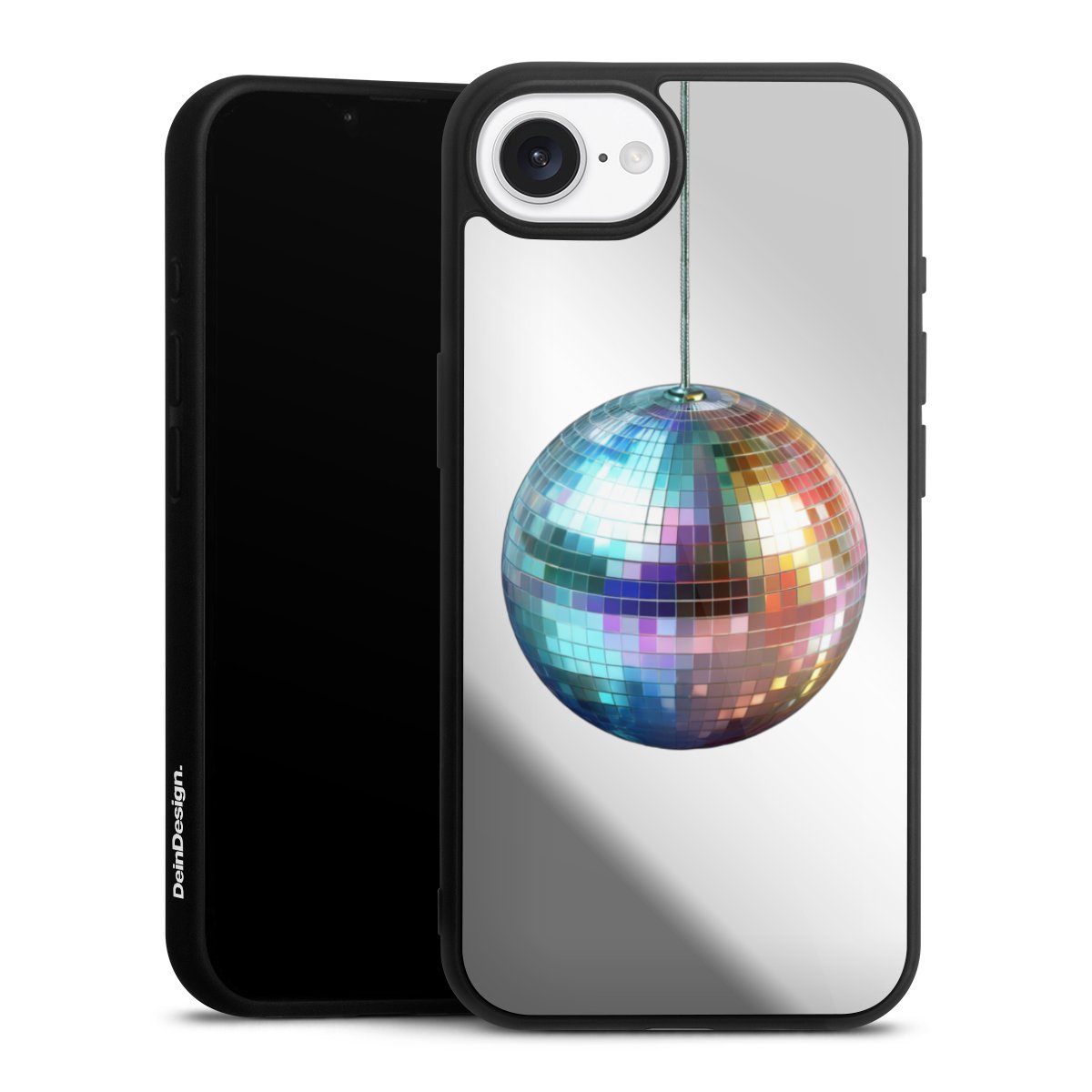 Disco Balls Party Blue Gold Transparent with AI