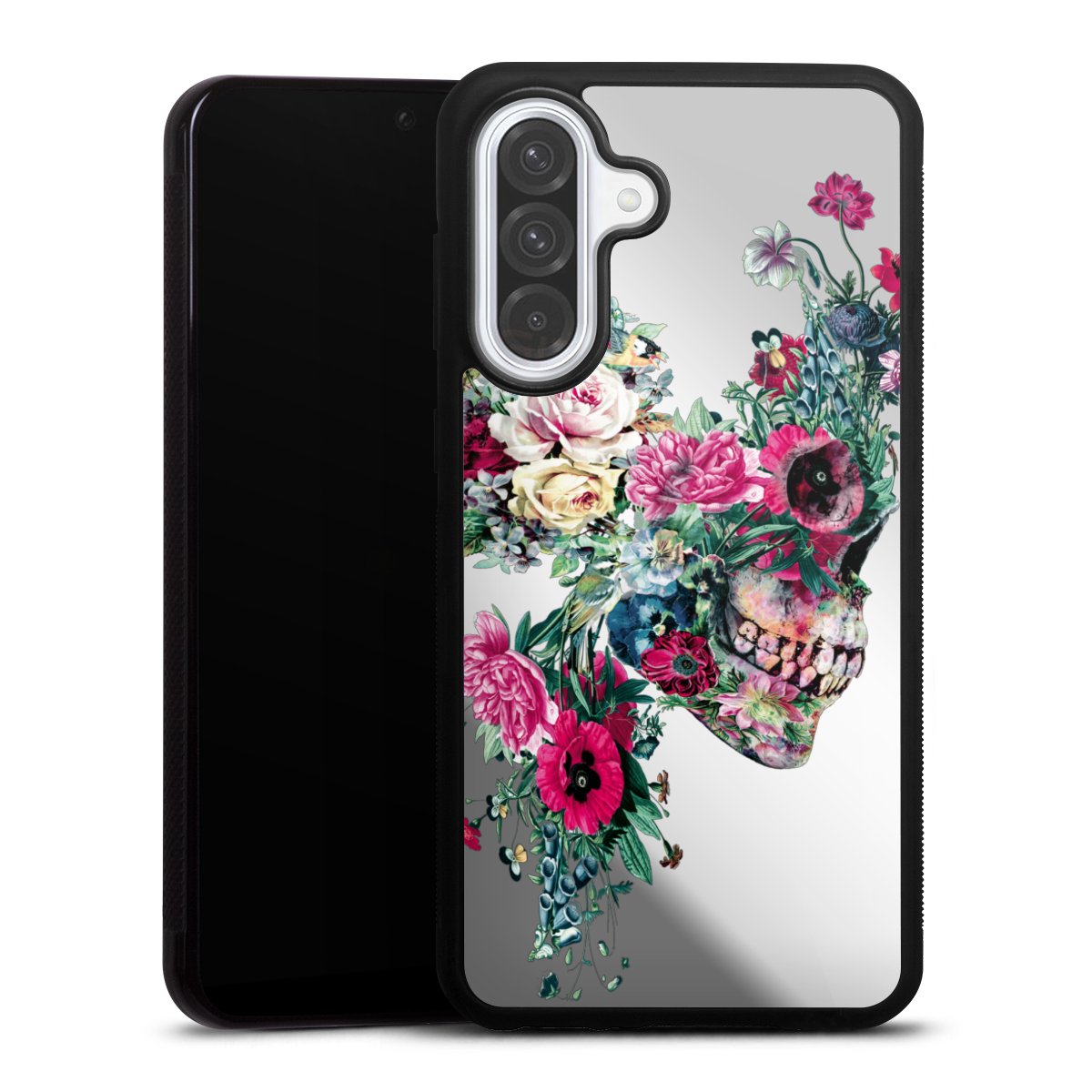 Blumen-Totenkopf transparent