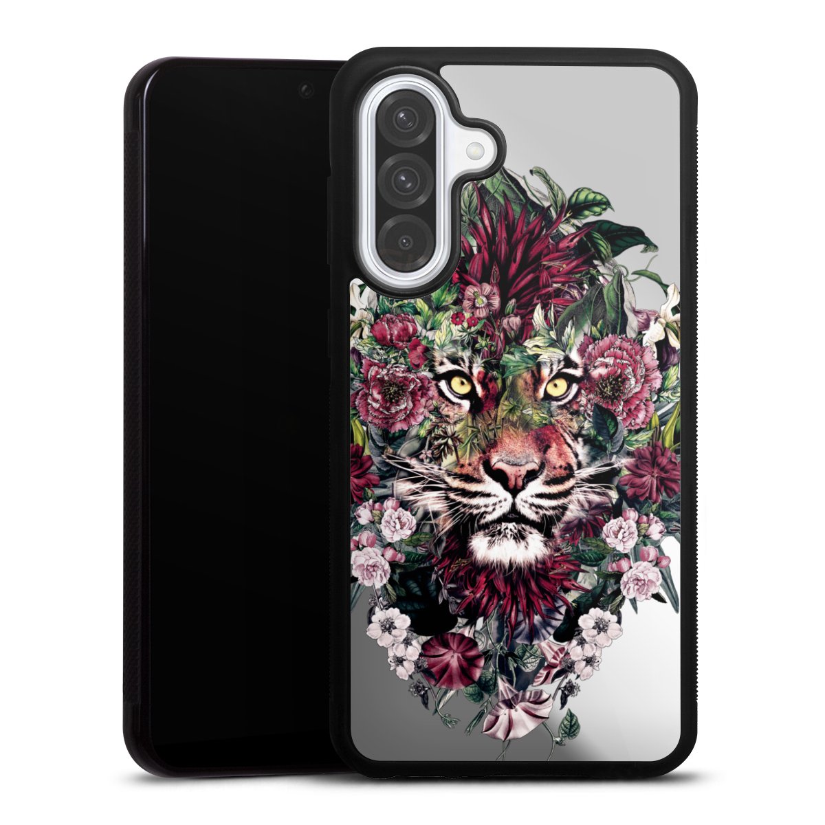 Floraler Tiger ohne Hintergrund