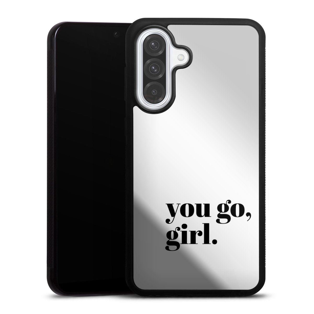 You Go Girl Schwarz Transparent