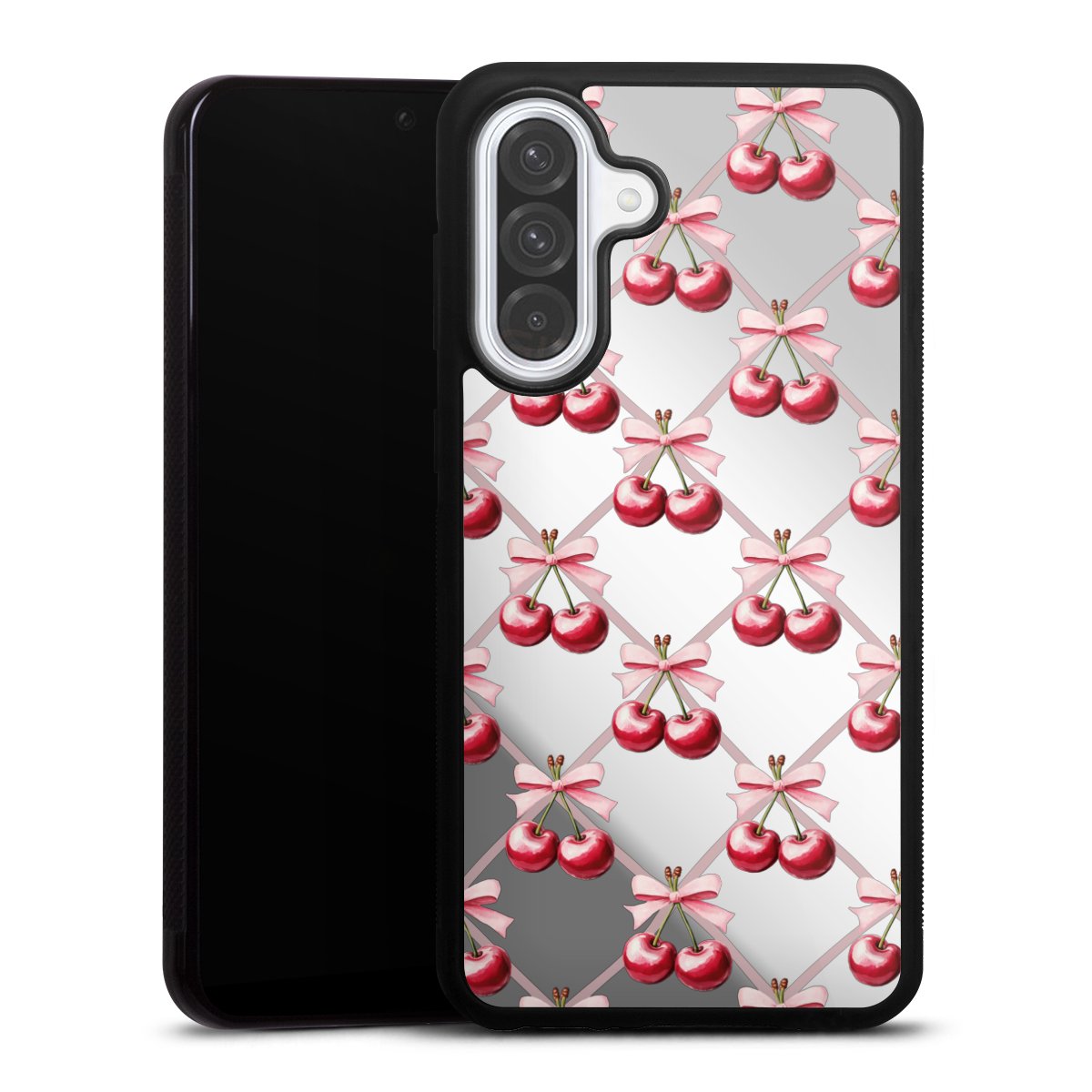 Nœuds roses et cerises avec IA