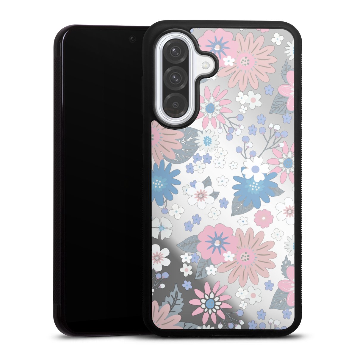 Wildblumenmuster Illustration Pastell Transparent