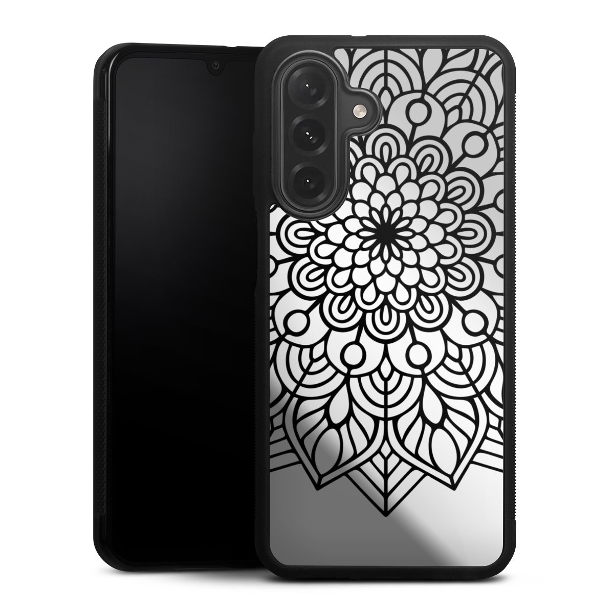 Indian Mandala Schwarz ohne Hintergrund
