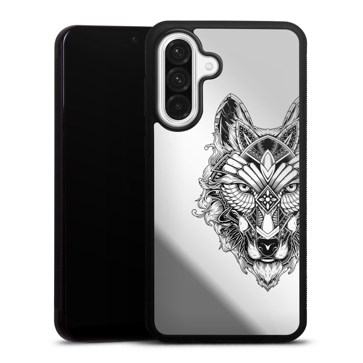 Wolf Mandala ohne Hintergrund