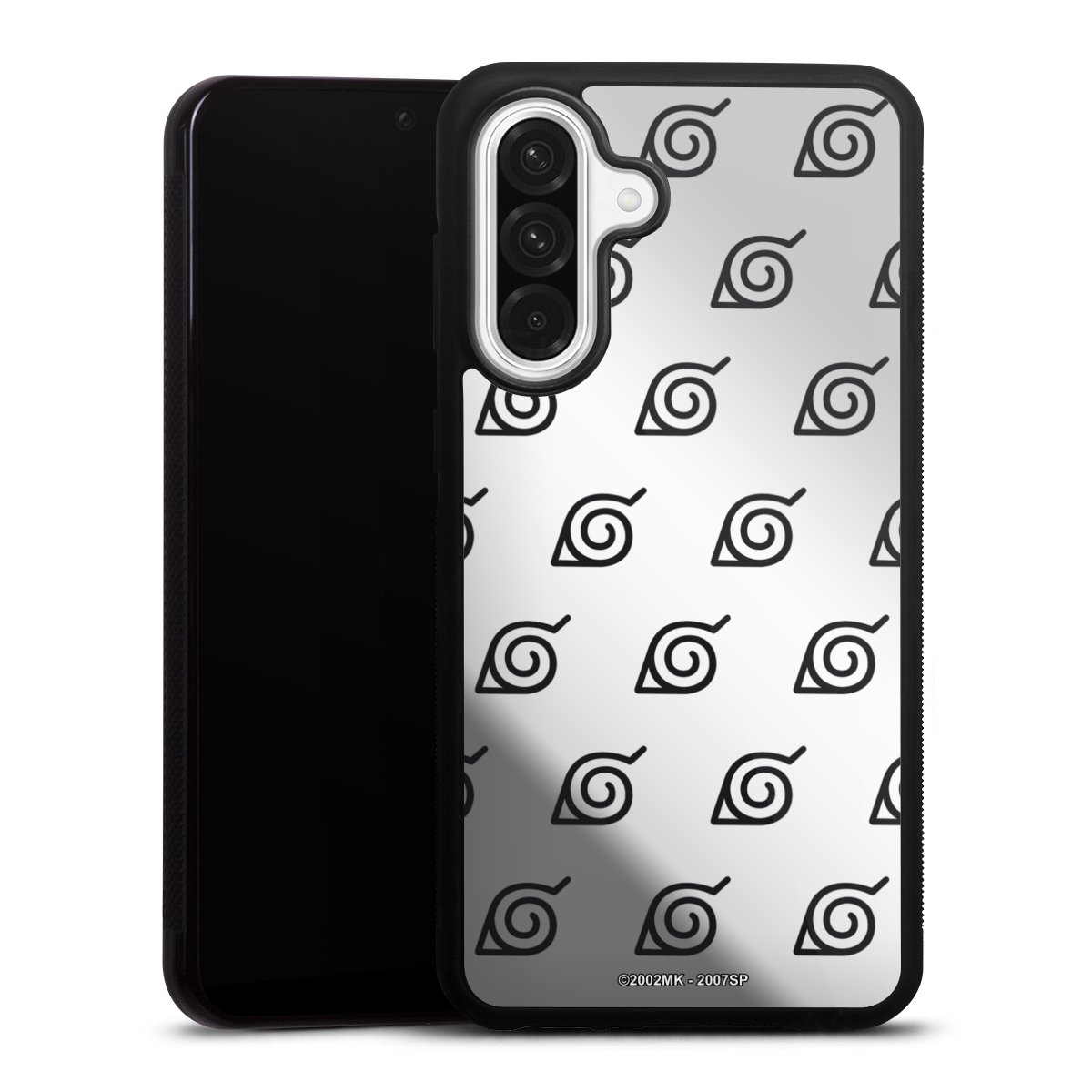 Zwart Konoha Patroon Transparant